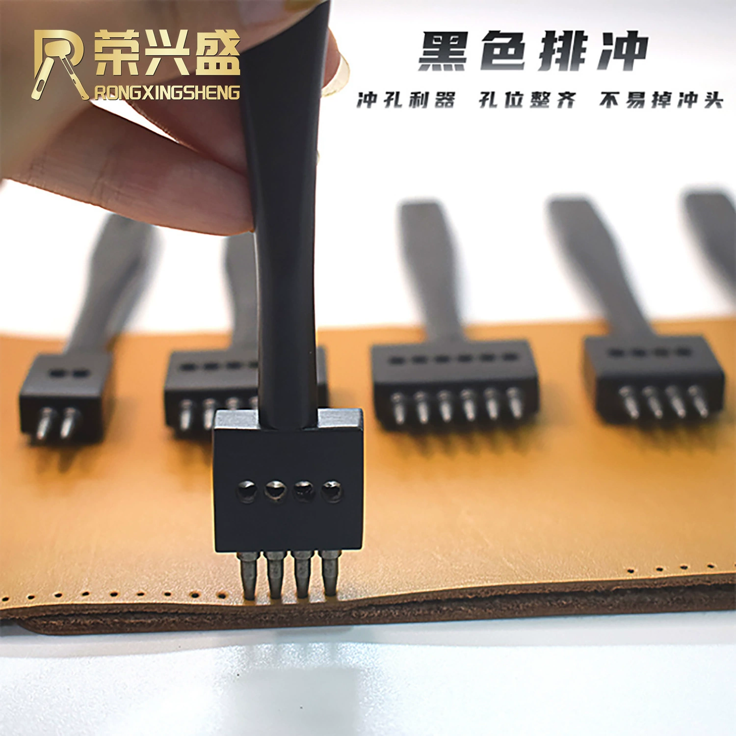 Круглый пробойник для кожи, большой набор для рукоделия, пробойник для круглых отверстий, инструмент для шитья и рукоделия по коже, ромбовидный пробойник.