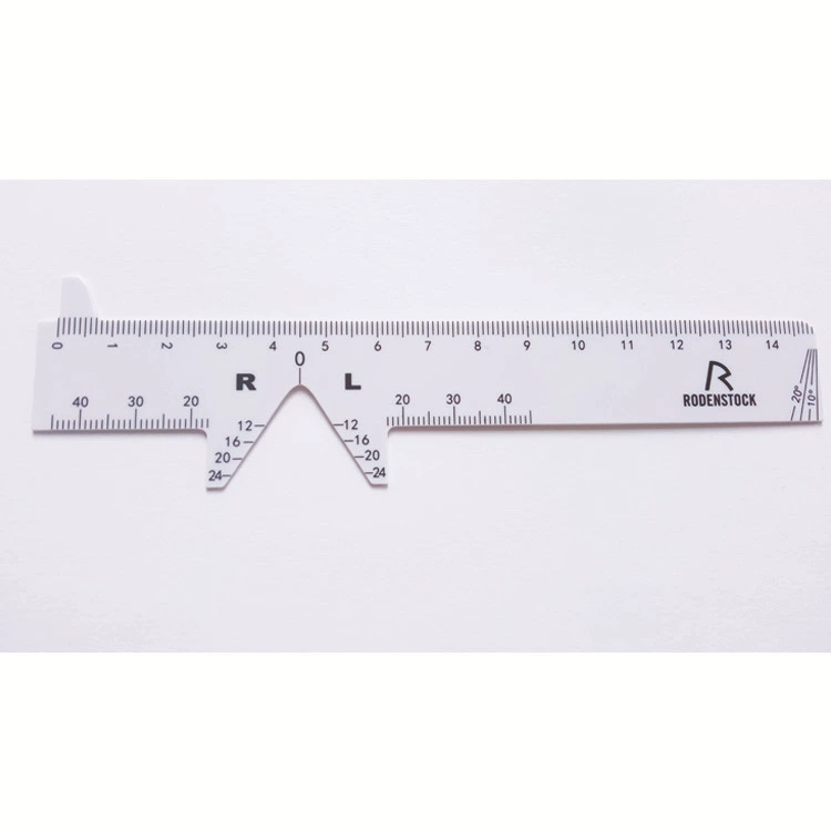 Офтальмология из ПВХ для измерения расстояния между зрачками двух глаз К-образная линейка