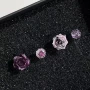 小众百搭薄荷玫瑰花耳钉