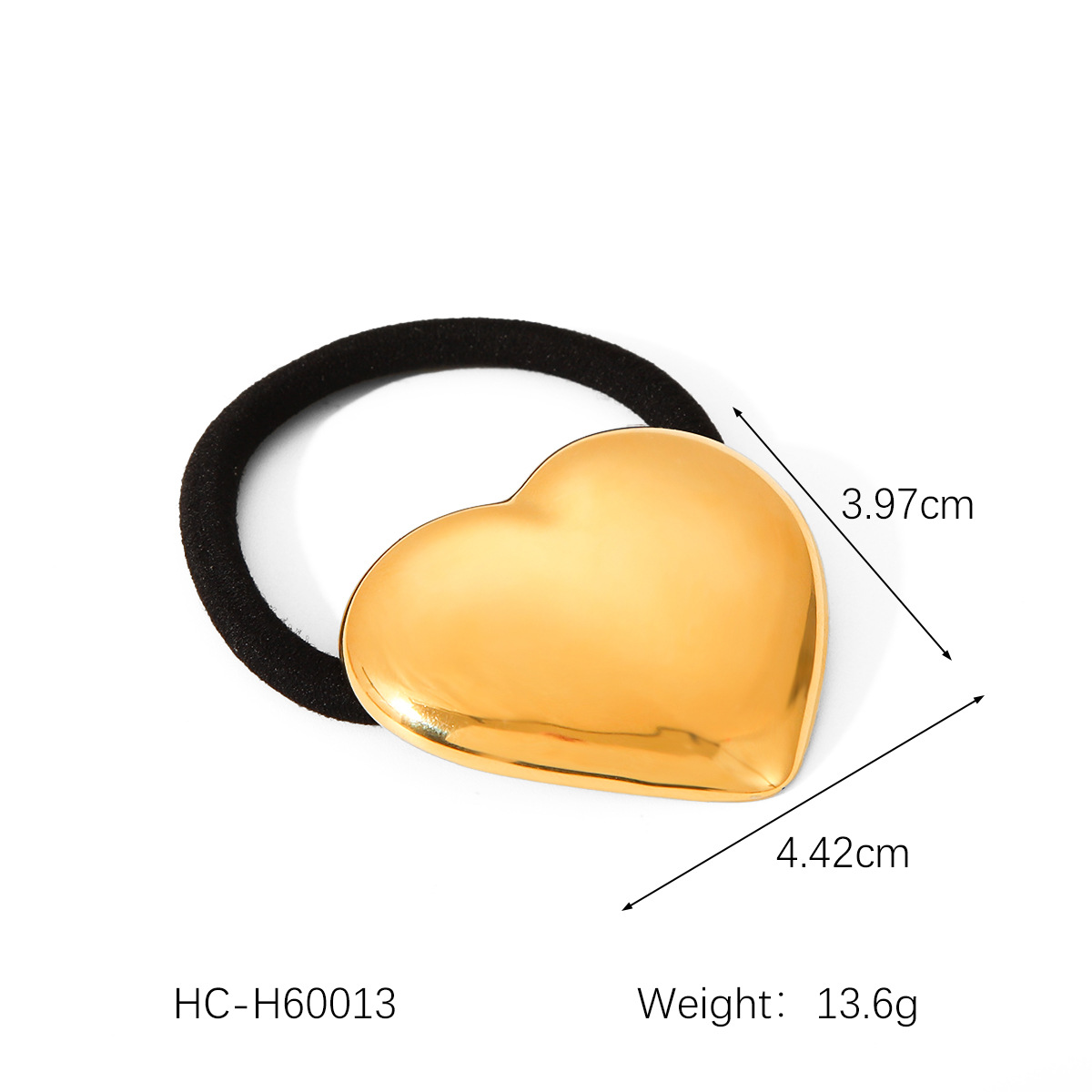 16g Weight Hair Tie Hair Accessories Type 1 Piece Quantity Holiday, Daily, Selfie Occasion Metal Material Heart Shape Pattern 2025 Spring and Summer, 2025 Autumn and Winter, All Seasons Season Women's Gender Plating Design Casual, Elegant, Lady Style Casual Elegant Lady Women's Heart Shape Metal Plating Hair Tie 9