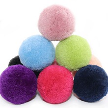 现货4cm开司米毛球diy手工杨梅球毛球画毛线球圣诞服饰配件毛球