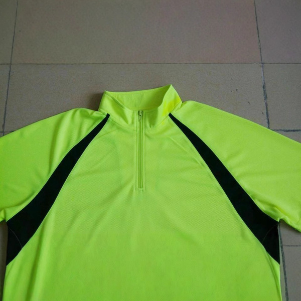 Costume manufacturers customized lapel fluorescent green T -shirt…