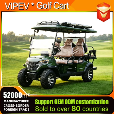 6-seater electric golf cart for scenic areas, parks, resorts, sightseeing and tourist transportation, open-type golf cart