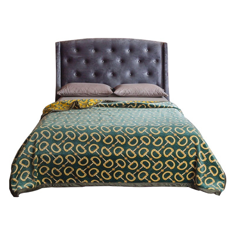 Manta de franela de lujo ligero un suministro de transmisión en vivo transfronterizo de Ding engrosada manta antiestática de vellón de coral de doble capa