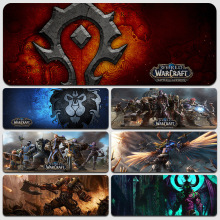 魔兽部落联盟游戏鼠标垫超大加厚锁边笔记本垫电脑办公桌垫礼品