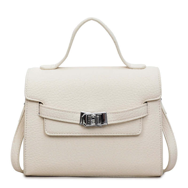 Sentido diario bolso pequeño para mujeres nuevo 2026 textura bolso de mano de transporte de moda ocio de hombro de tramo inclinado gris
