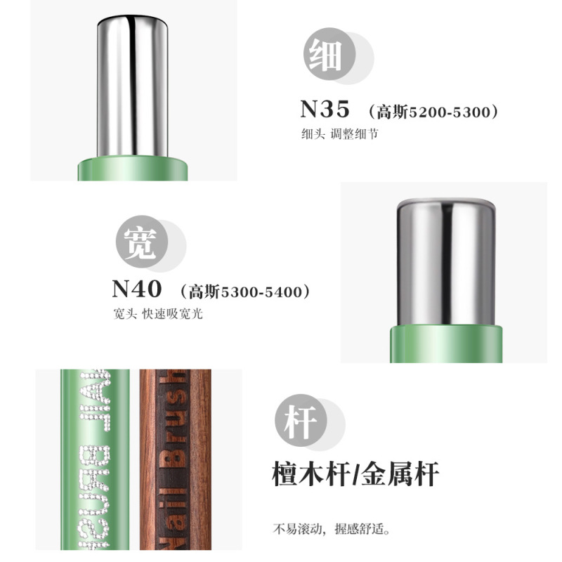 跨境双头美甲磁铁强磁吸猫眼多功能吸宽光玻璃珠圆珠美甲磁铁棒|undefined