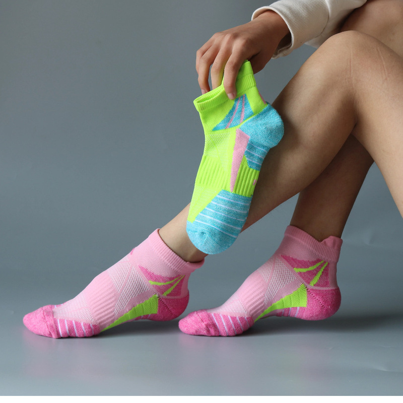 Cross-Border Pressure Short Socks, Sweat-Absorbent, Thickened Towel Bottom Training Running Socks, Youth Professional Sports Socks for Women Cross-Border Pressure Short Socks, Sweat-Absorbent, Thickened Towel Bottom Training Running Socks, Youth Professional Sports Socks for Women