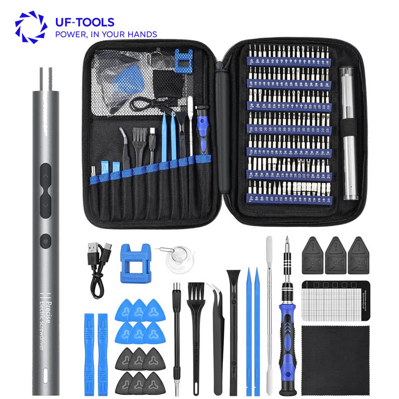 跨境畅销152合一迷你微型精密电动螺丝刀套装起子充电式维修套装