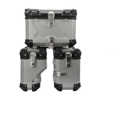 Box Waterproof Three Boxes, Motorcycle trunk - 45l38l-left-three-boxes-of-silver
