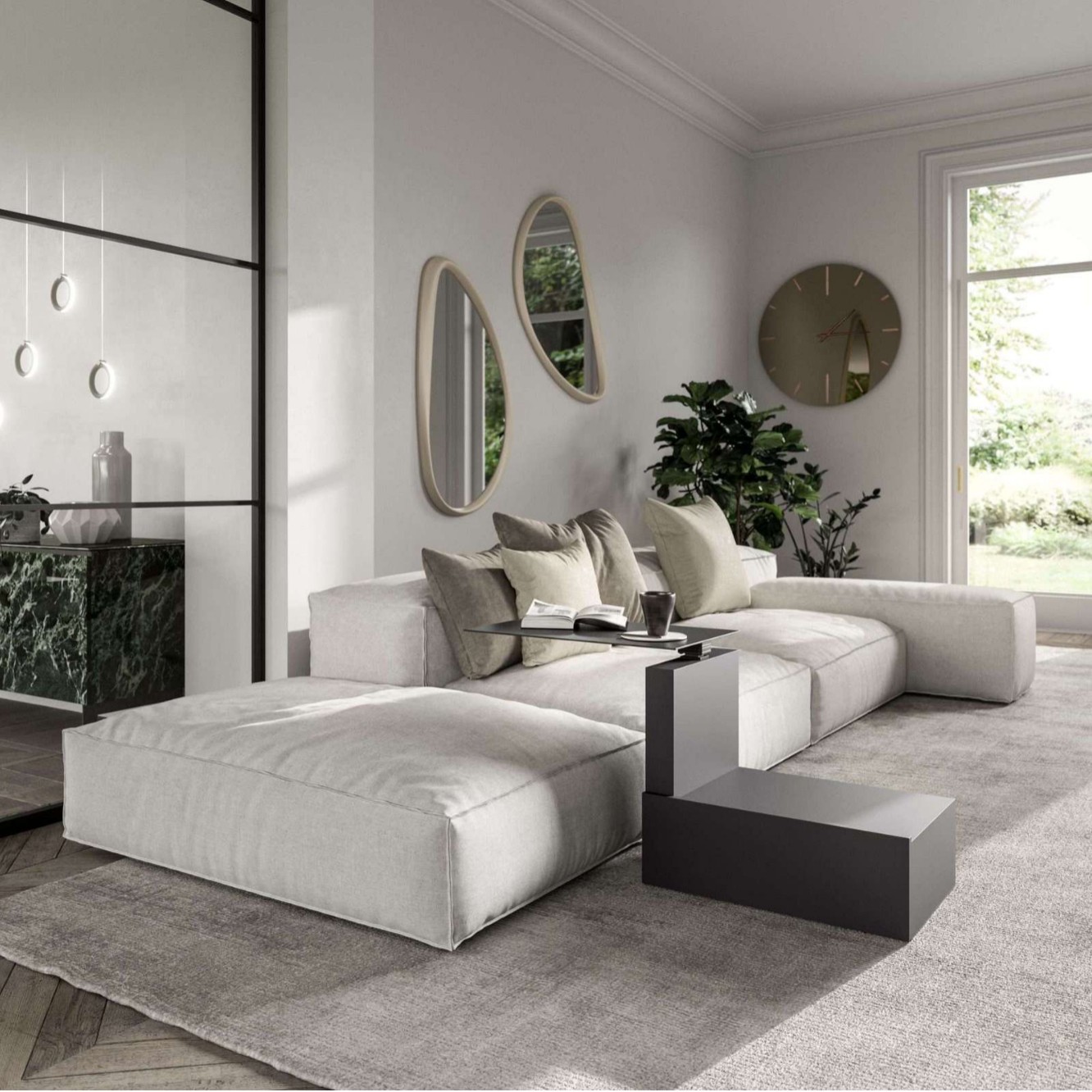 Mesa de noche lateral giratoria en lugar de mesa pequeña sala de estar 2024 nuevo estante de gabinete lateral de sofá creativo