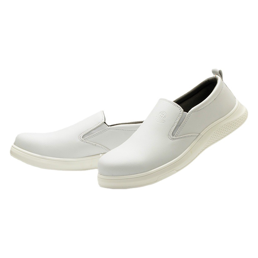 Zapatos de seguridad antiestáticos sin cordones, zapatos de trabajo antiaplastamiento y antipinchazos, zapatos de protección con suela sólida resistentes al aceite, zapatos de seguridad image 1