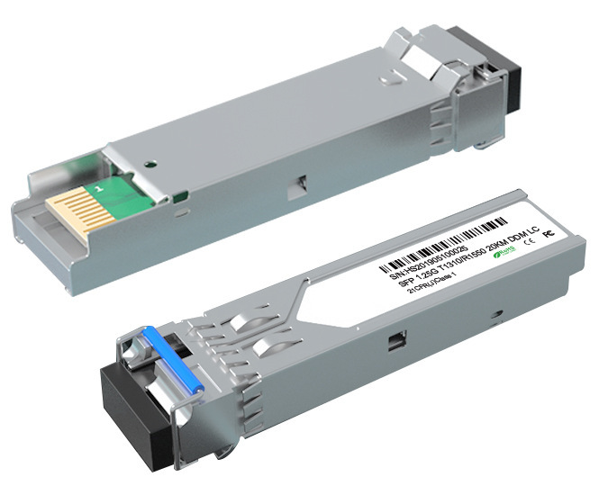 Gigabit single mode single fiber LC/support