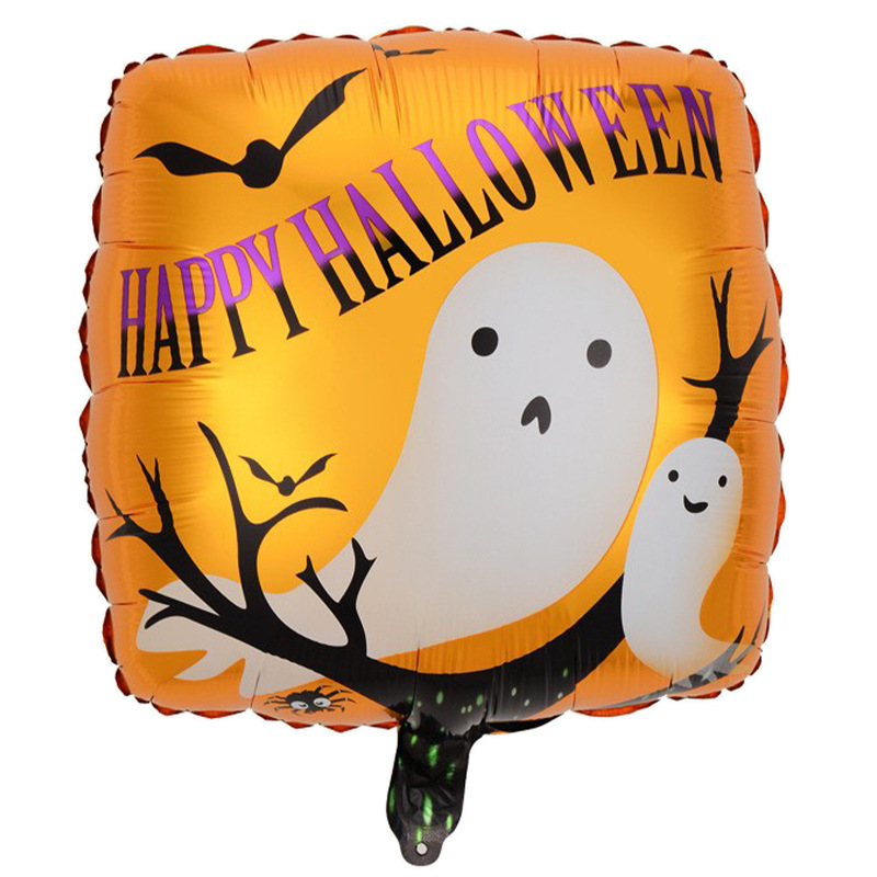Comercio exterior 18 pulgadas Halloween película de aluminio globo festival fantasma calabaza calavera fantasma tema fiesta arreglo globo al por mayor
