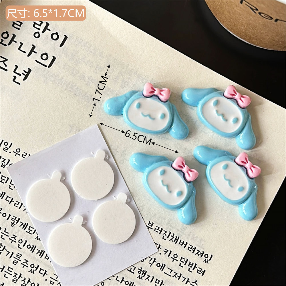 Hecho a mano DIY dibujos animados lindo PVC pegamento flexible parche pegatinas decorativas creativo teléfono móvil Shell pegatinas bolsa pegatinas horquilla accesorios lindo