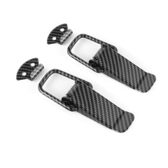 After car modification, the trunk buckle is surrounded and fixed, and the bumper is fastened with carbon fiber pattern lock buckle for repairing gaps and decoration