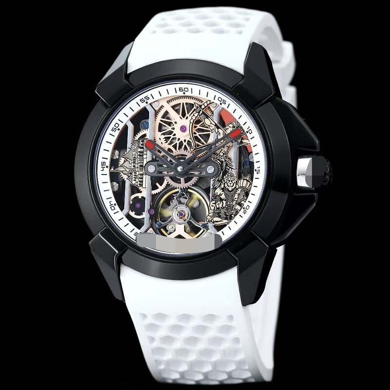 Jacob Czech Leopard Tourbillon Men's Round Cr7 Large Dial Fully Automatic Mechanical Watch Skeleton Men's Wristwatch