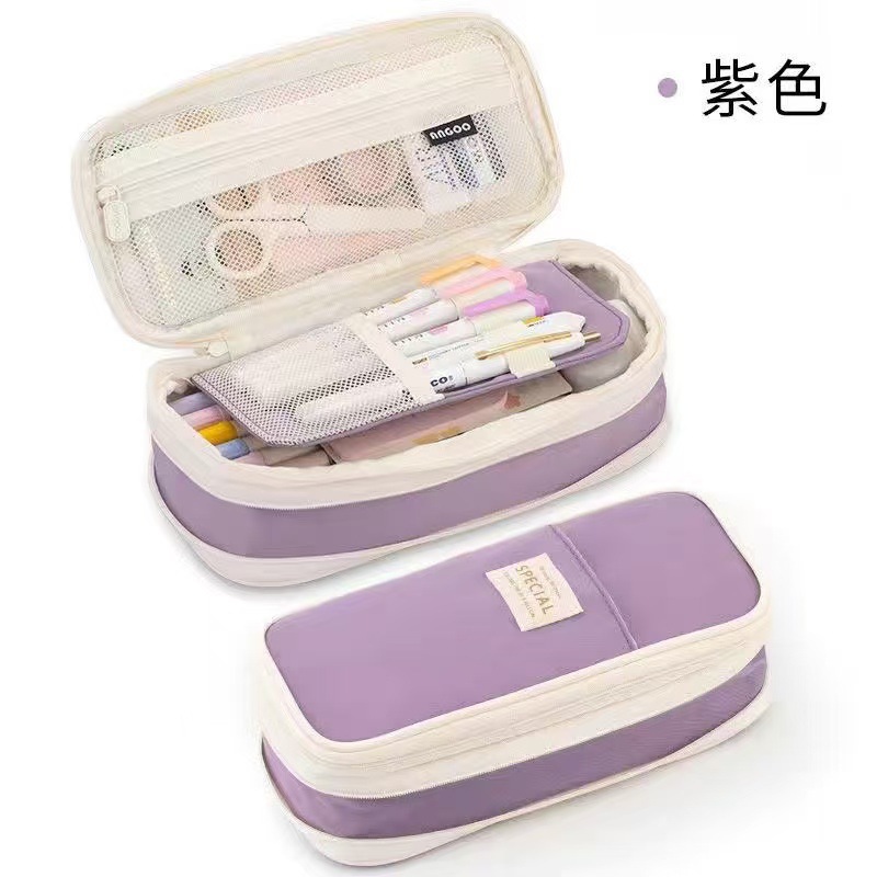 Estuche retráctil para lápices - morado