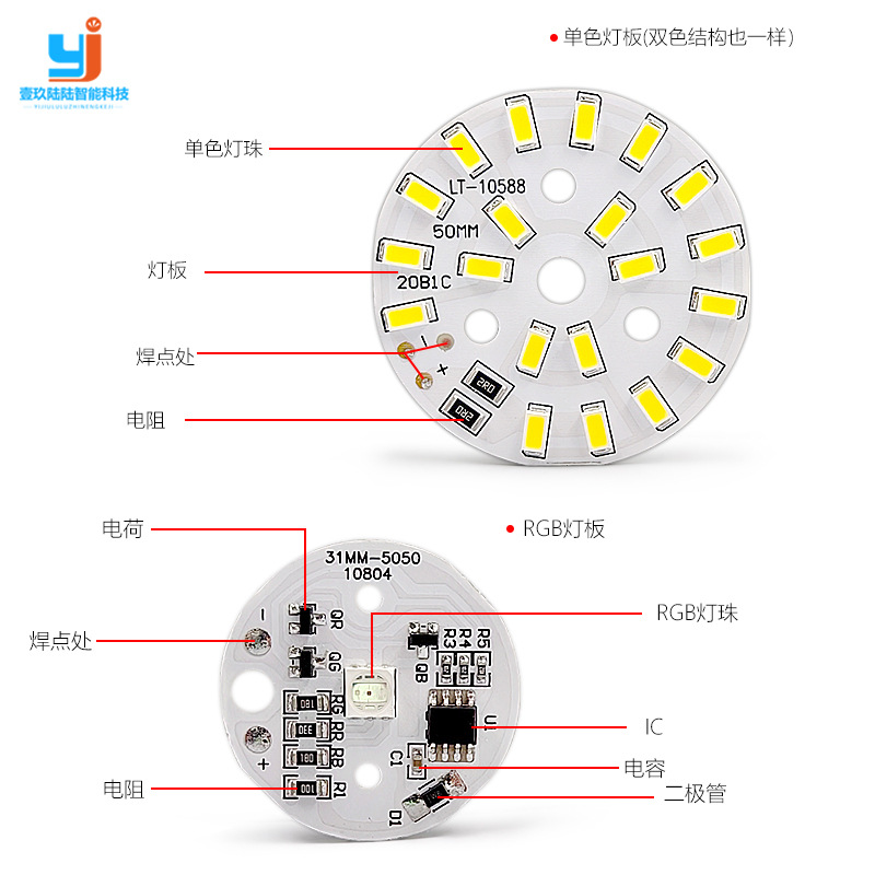 Fuente de luz nocturna redonda de 5V Tablero de luz Base de madera maciza Tablero de fuente de luz Lámpara de cristal de 3W Fuente de luz de ratán