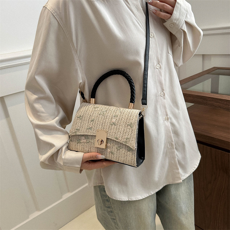 Bolso de moda simple para mujeres 2024 nuevo estilo de moda de verano ocio bolso de hombro simple bolso retro