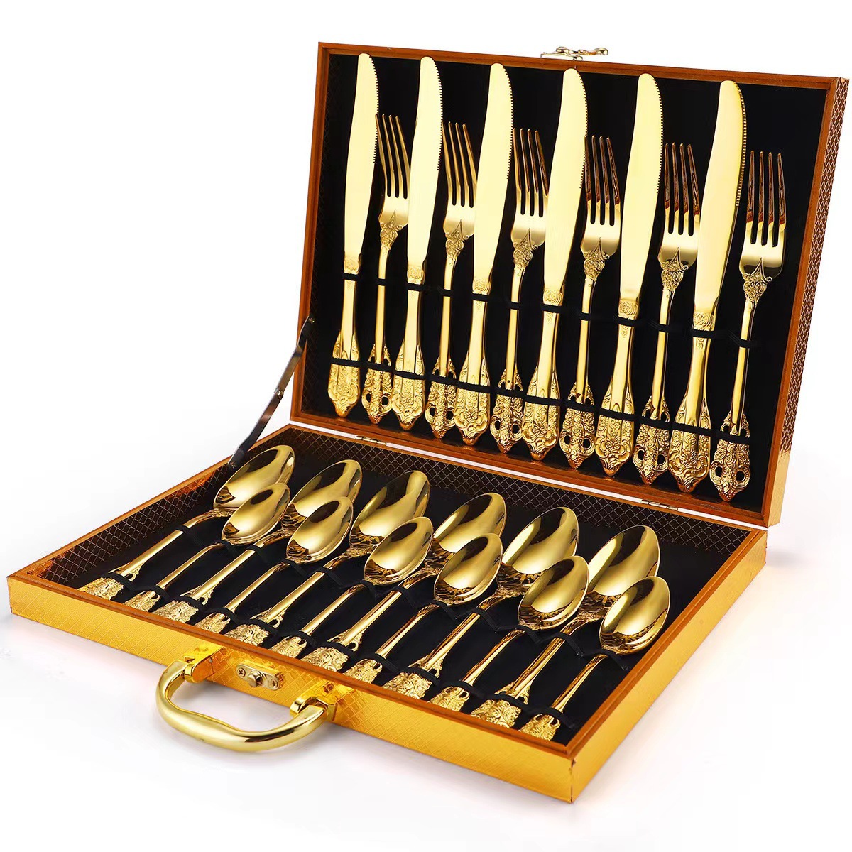 금 나무 상자 "24PCS" 금