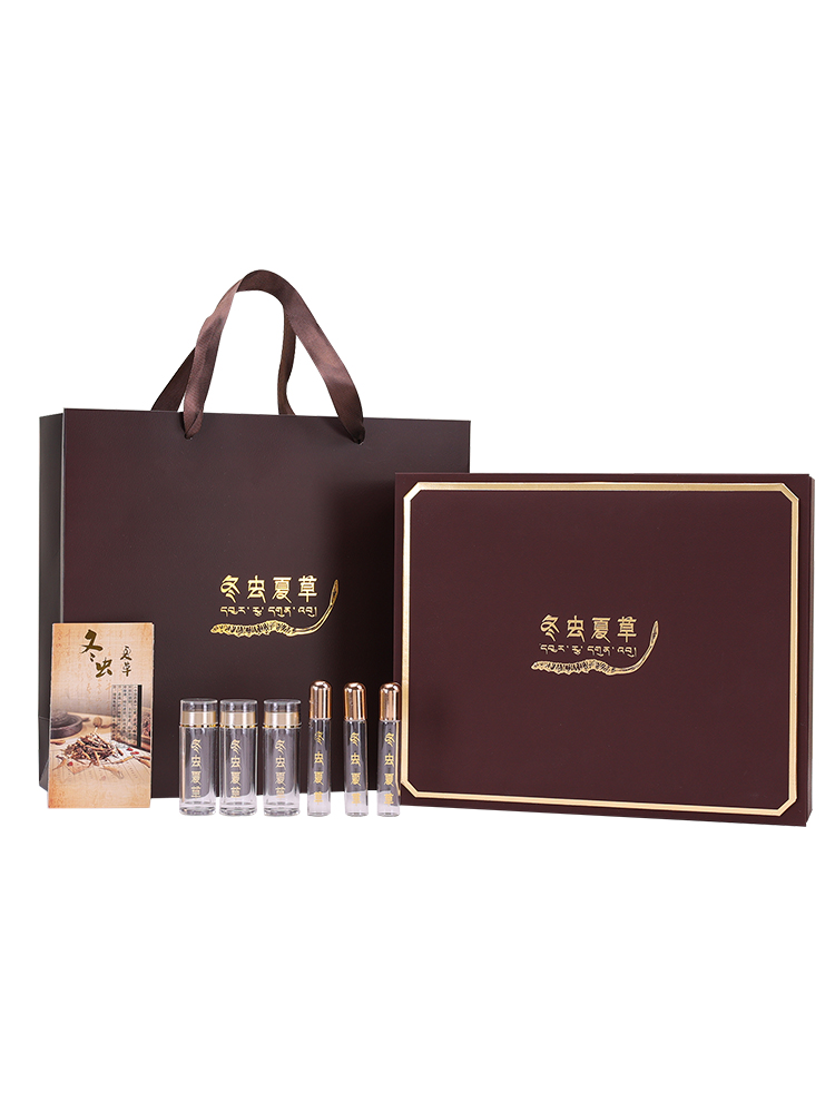 Caja de embalaje de Cordyceps 6 10 20 tubos Caja de regalo Caja de cartón Cordyceps Caja de regalo Embalaje vacío