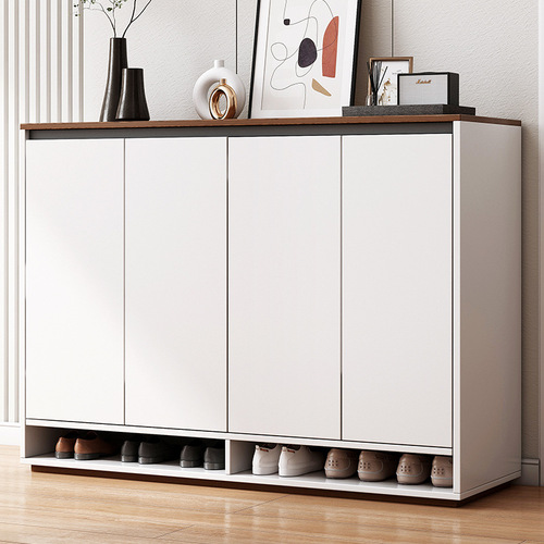 Shoe cabinet modern minimalist home entrance door stair outer shoe rack storage dustproof light luxury wall panel entrance cabinet