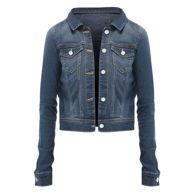 Трансграничная Внешняя торговля новая независимая станция Европейская и американская Amazon джинсовая куртка женская однотонная джинсовая куртка женская куртка