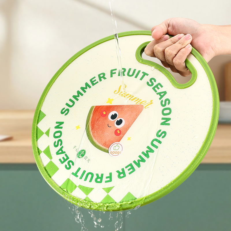 Cocina doméstica PP nuevo tablero de platos para bebés suplementos de alimentos para bebés tablero de corte de verduras de doble cara para cortar melones y frutas para engrosar el conjunto de tablero de verduras