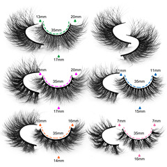 歐美跨境新品高仿水貂毛假睫毛20對裝濃密卷翹多層炸毛眼睫毛批發
