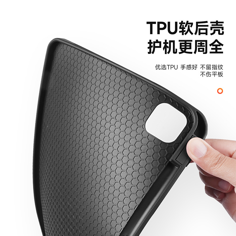 DUXDUCIS es adecuado para la funda protectora del iPad Air13 con ranura para lápiz, funda protectora plegable triple para iPad11, funda anticaídas.