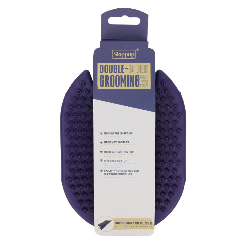 Peine para mascotas, productos de limpieza y belleza, serie púrpura y amarilla, peine de nudo abierto, cuchillo de pelo, peine de pulgas, peine de perro