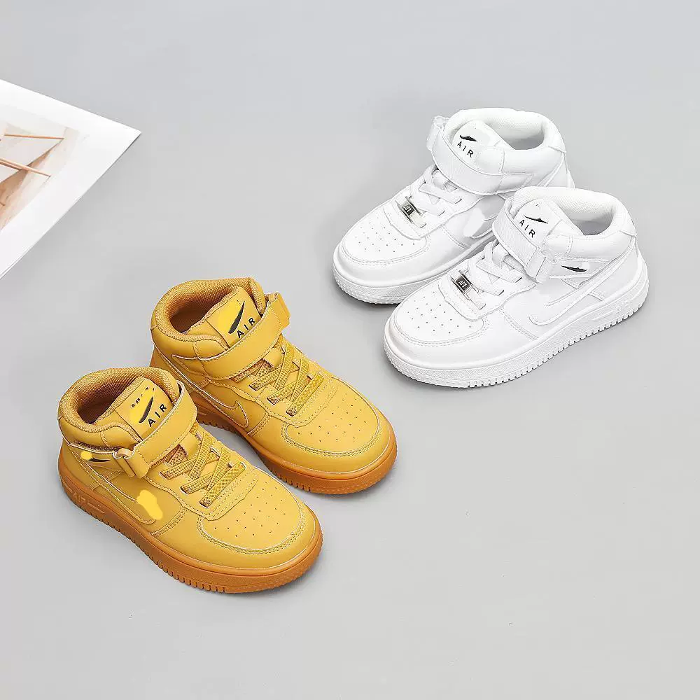Air jordan, обувь для мальчиков, детские спортивные кроссовки, высокие кроссовки, натуральная кожа