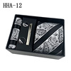 Tie, scarf, gift box, black set for leisure, 2022