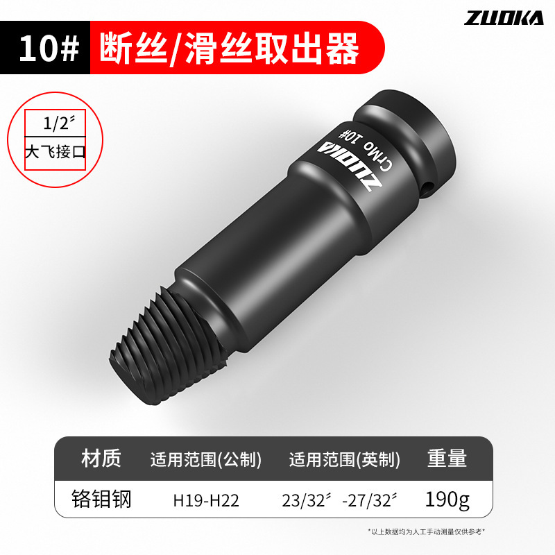 電動レンチ用折れネジ外し器 1/2インチ 大型ネジ外し器 逆ネジ専用 水道管用ネジ外し器|undefined