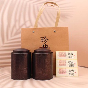 Factory wholesale tinplate tea pot round tea sealed iron pot double lid tea iron box