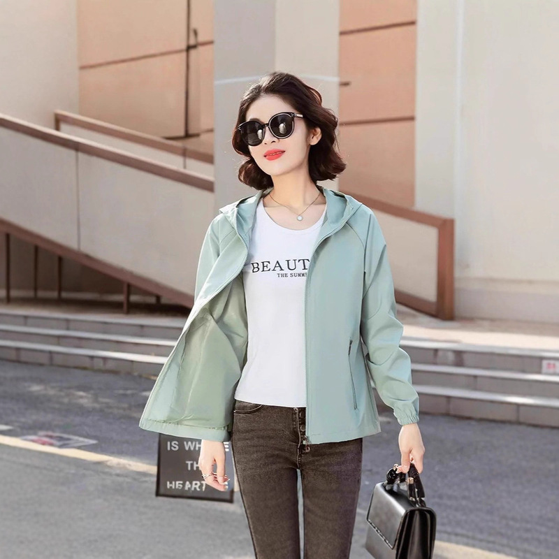 Hooded Short Jacket for Women, Early Spring and Autumn 2024 New Thin Petite Jacket, Beautiful Fashionable Top, Ammonia Js