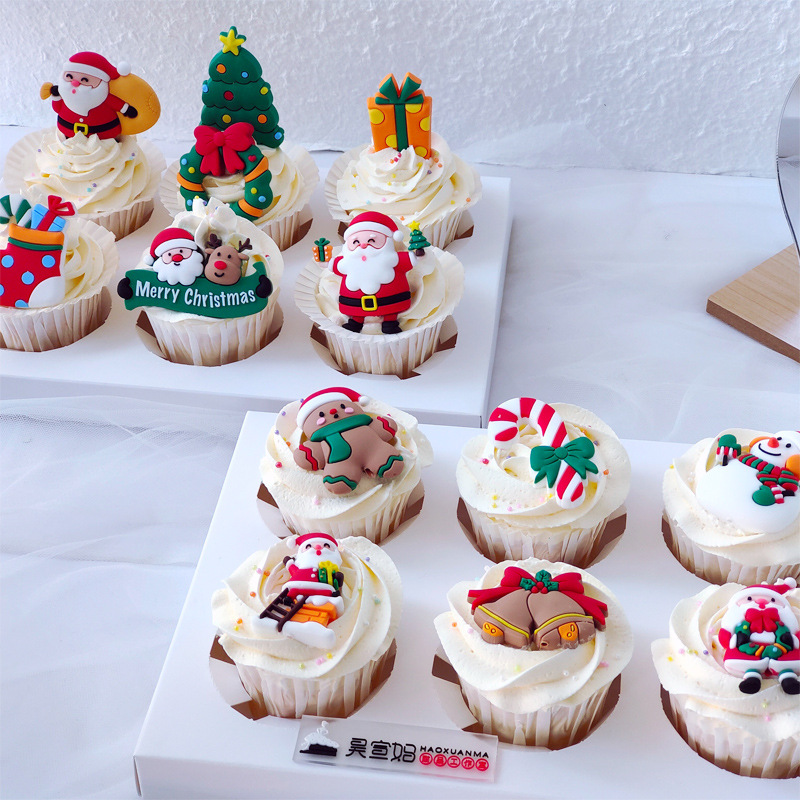 10g Weight Cake Decorating Supplies Event & Party Supplies 1 Piece Quantity Party Occasion Plastic Material Christmas Festival Christmas Tree, Santa Claus, Christmas Socks Pattern Handmade Craft Christmas Christmas Tree Santa Claus Christmas Socks Plastic Party Cake Decorating Supplies 1