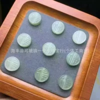 Hotian Yu Qinghai Lufu Brand сквозные отверстия, тонкий лед, влажный, черный и желтый, смешанный хлопок diy, оптовая продажа
