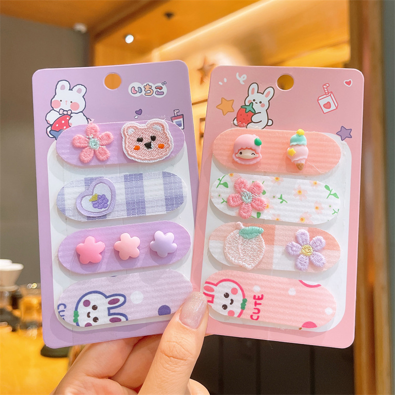 Verano golpes Pegatinas de pelo roto niños niñas bebé niña lindo pelo roto artefacto accesorios para el cabello tocado velcro