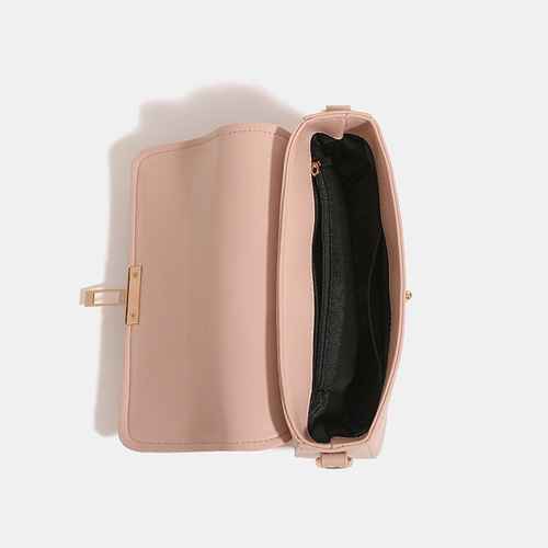  Spring New Peach Oolong French Underarm Bag High-End Pink Women's Niche Crossbody and Shoulder Bag