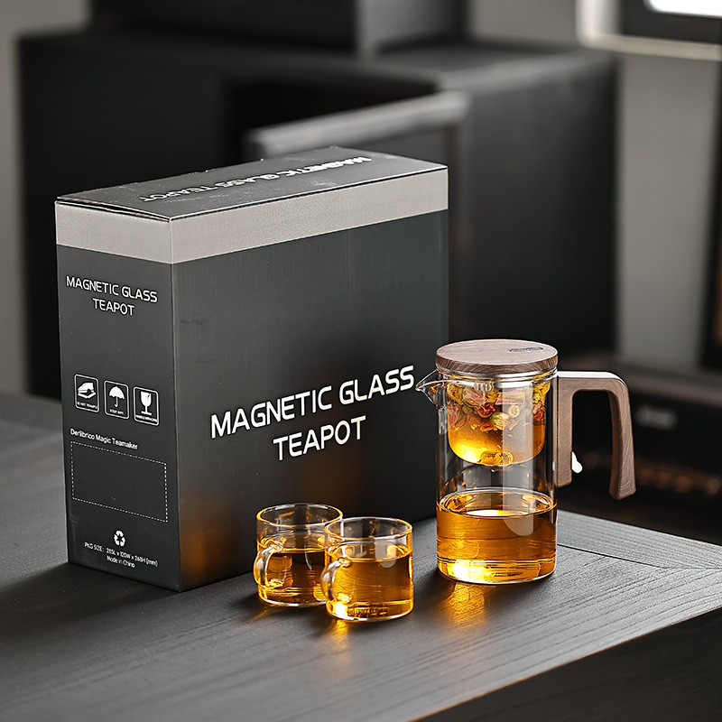 飘逸杯泡茶壶茶水分离家用泡茶神器磁吸泡茶器玻璃过滤冲茶壶茶具