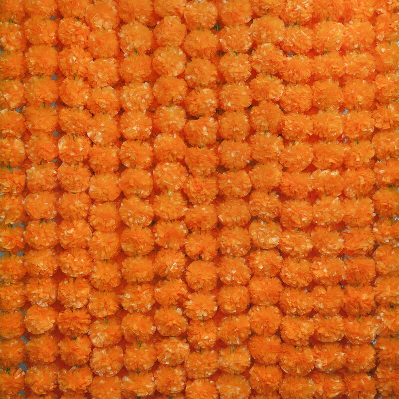 Cross Border Mexico India-Marigold Flower String Wreath Wreath Wreath Day of the Dead Halloween Wedding Decoration Wreath
