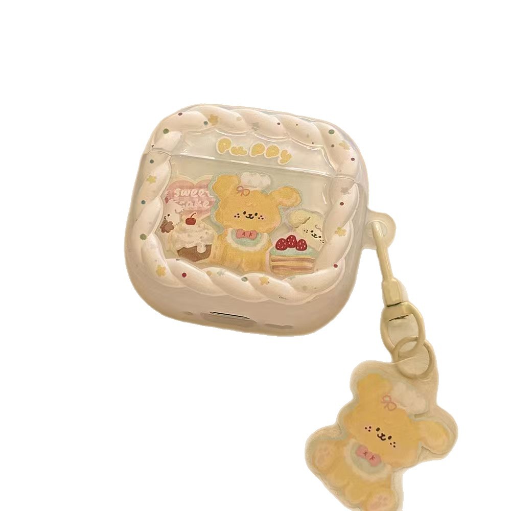 Tortilla de torta amarilla para Apple Airpods Pro2 cubierta 1 / 2 cubierta de auriculares bluetooth 3 generación esmerilado 4 bandas image 5