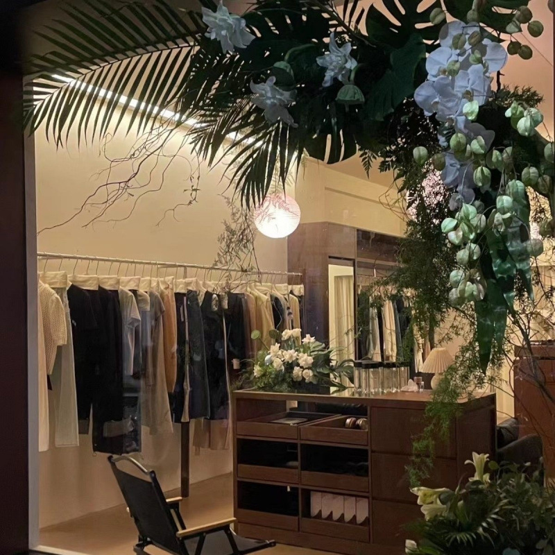 服装店收银台吧台玻璃中岛台展示桌女装摆件陈列展示展示台储物柜