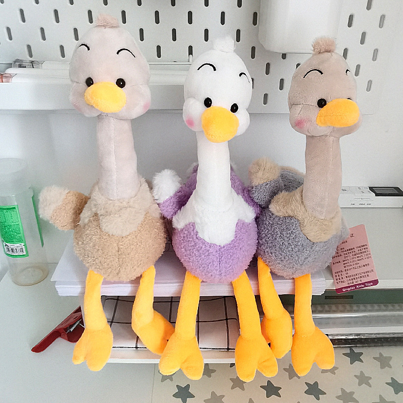 Lindo simulación avestruz juguete de peluche pájaro grande muñeca los niños ragdoll muñeca almohada regalo cumpleaños al por mayor
