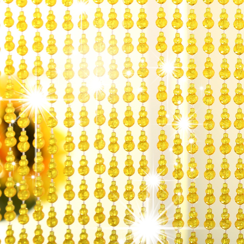 Door curtain bead curtain household decorative curtain wind mosquito-proof curtain living room bedroom partition gourd imitation crystal bead curtain Door curtain bead curtain household decorative curtain wind mosquito-proof curtain living room bedroom partition gourd imitation crystal bead curtain