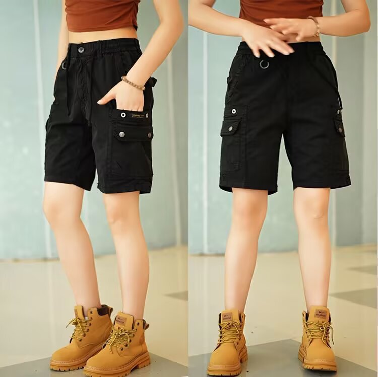 New Summer Workwear Shorts Casual Pants Loose Trendy American Retro Outdoor Biker Shorts