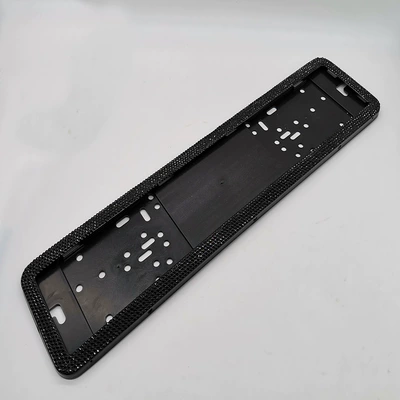 Cross-border Diamond European gauge license License plate holder/license plate holder - black