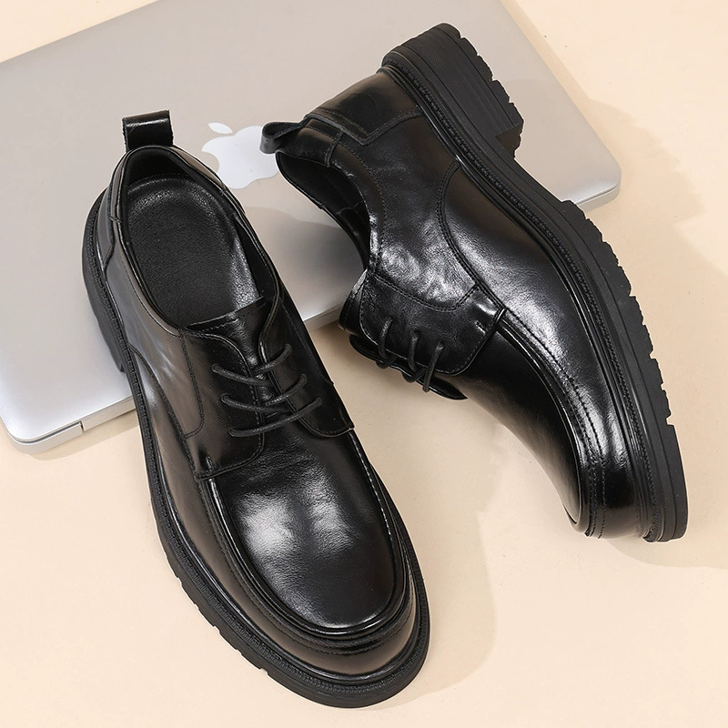 Новая мужская обувь 2025, осенние новые туфли дерби из натуральной кожи, мужские деловые кожаные туфли, свадебные туфли, туфли для жениха